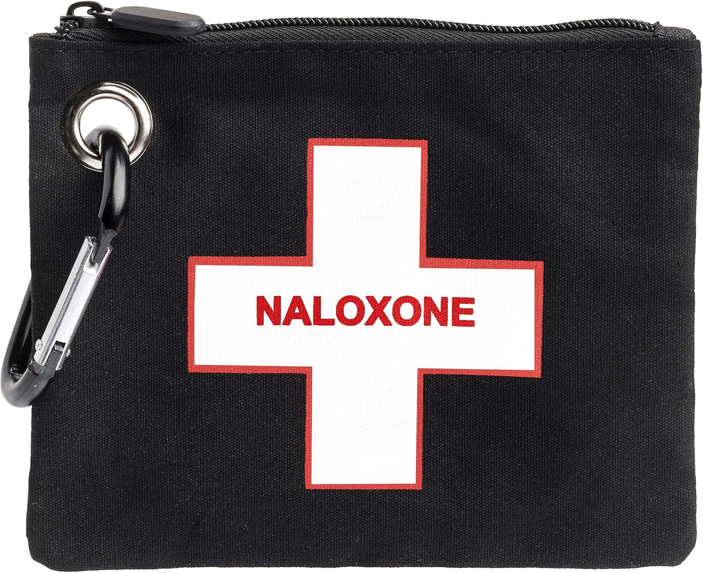 Naloxone Overdose Kit Bag – Compact Canvas Pouch for Naloxone Nasal Spray & Opioid Emergency Response – Holds 2 Naloxone Sprays & Accessories – Naloxone Not Included Black, 100 Units