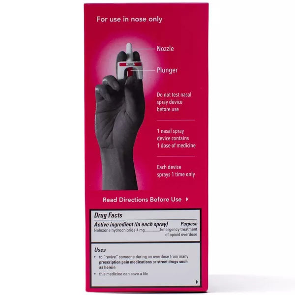 NARCAN Nasal Spray 4mg Single Dose Opioid Overdose Emergency Treatment - 2ct