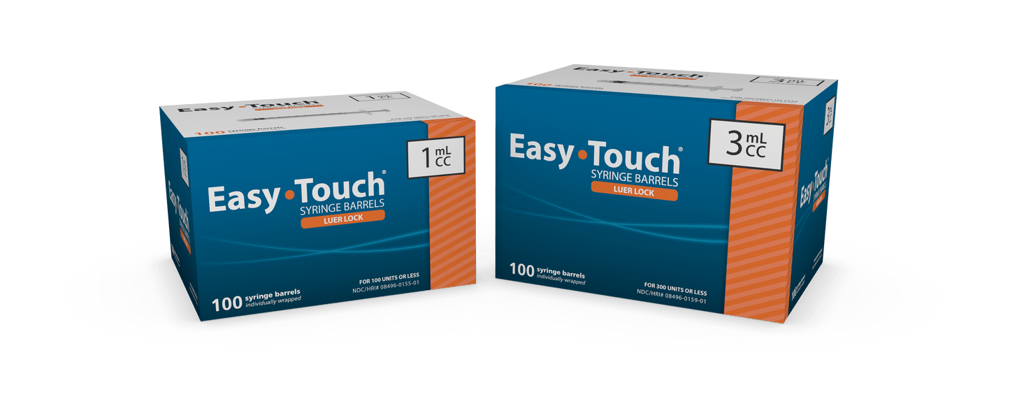 EasyTouch Syringe Barrels 1ml 802010 (TB) (no needle)