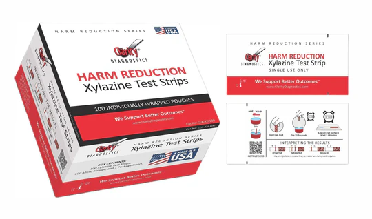 Clarity Diagnostics - Cla-Xyl100 - Harm Reduction Xylazine Test Strips Individually Packaged 100test-Bx