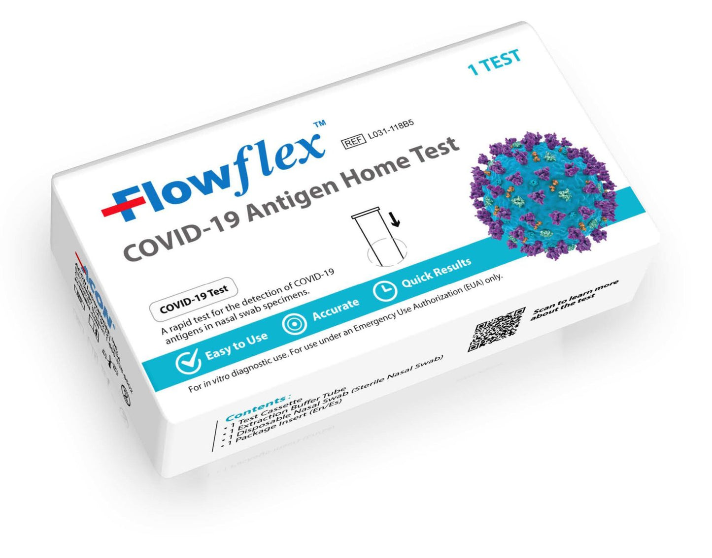FlowFlex COVID-19 Ag HomeTest (OTC) (1 Tests/Pack)