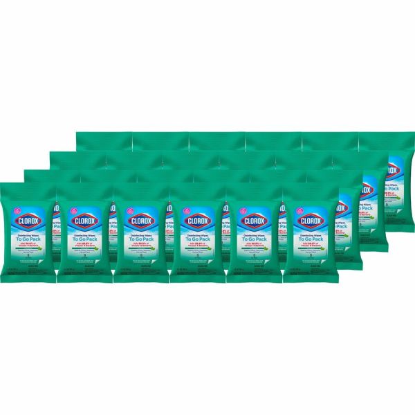 Clorox On The Go Bleach-Free Disinfecting Wipes (9 / Pack )( 24 / Carton) - White