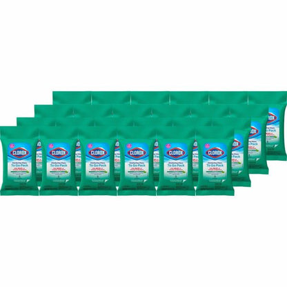 Clorox On The Go Bleach-Free Disinfecting Wipes (9 / Pack )( 24 / Carton) - White
