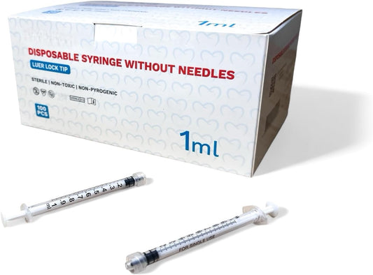 1mL Syringe without Needle (box of 100 or case of 4000)