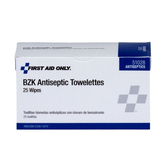 First Aid Only BZK Antiseptic Towelettes 94009