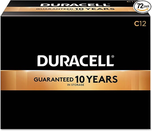 Duracell PGD PC1400CS Battery, Alkaline, Size C