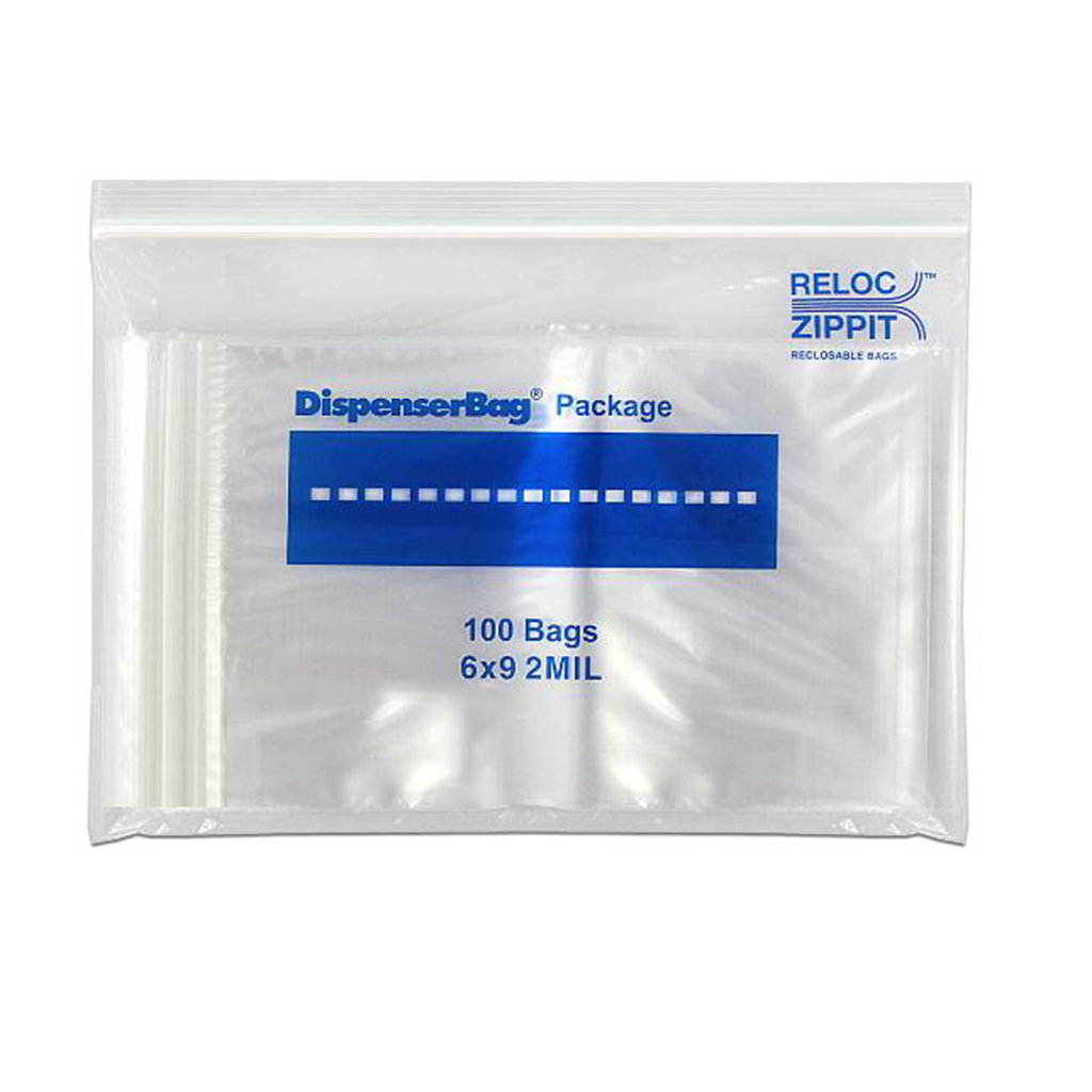 Reloc-Zippit® Zip Closure Bags  6x9in (case of 1000)