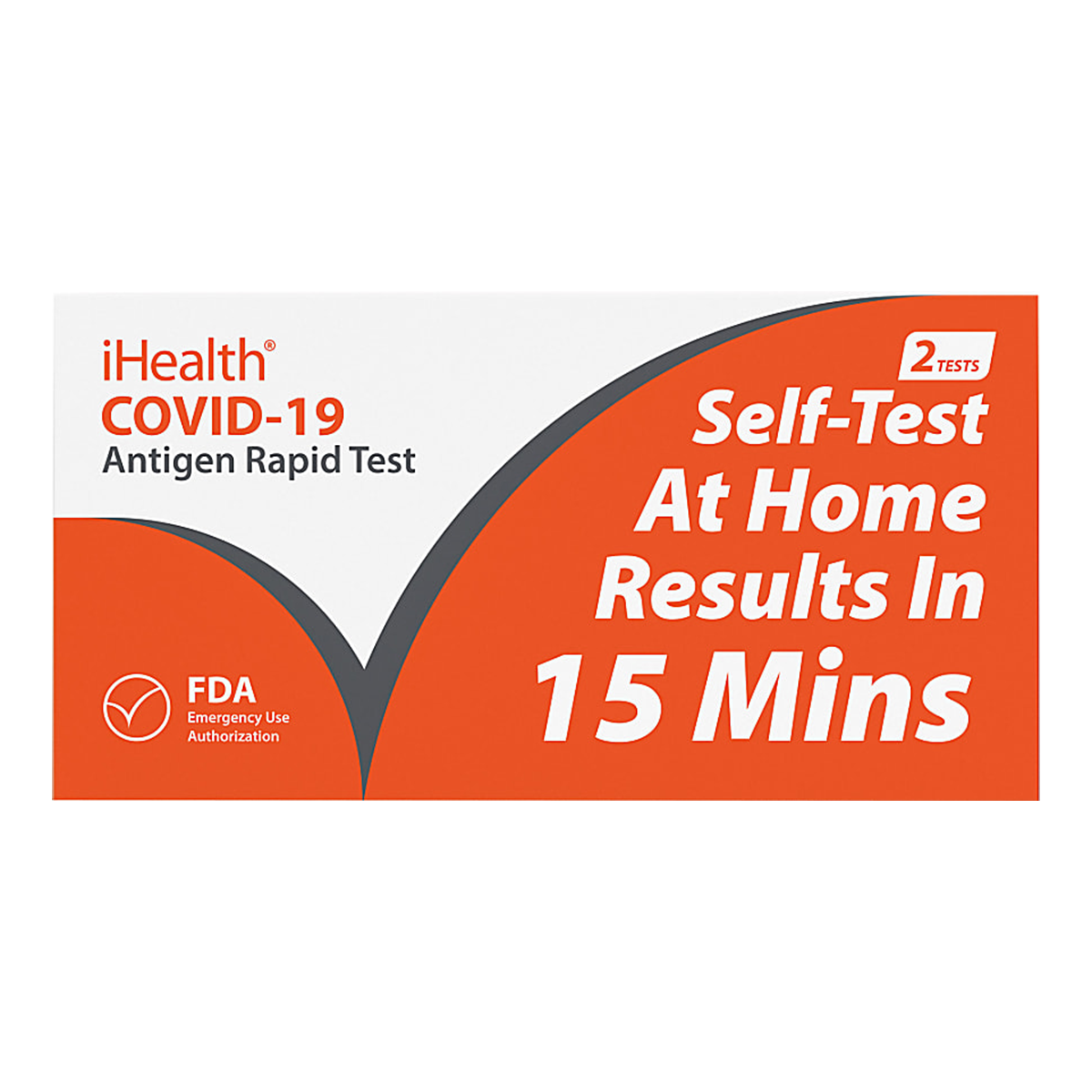 iHealth COVID-19 Rapid Antigen Test (OTC) (2 tests/box)