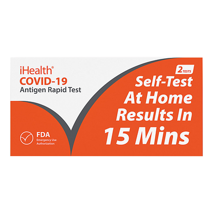 iHealth COVID-19 Rapid Antigen Test (OTC) (2 tests/box)