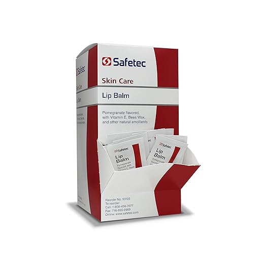 Safetec Lip Balm .5g Pouch Pomegranate Flavored (1728/cs)