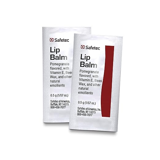 Safetec Lip Balm .5g Pouch Pomegranate Flavored (1728/cs)