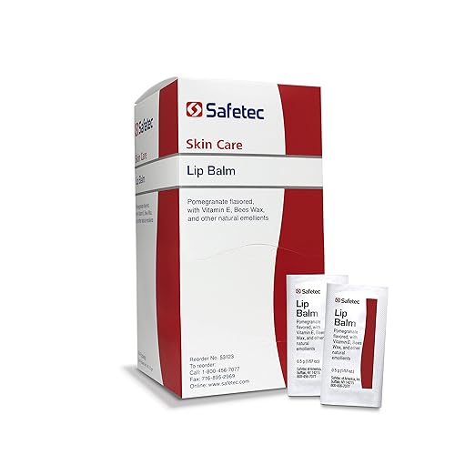 Safetec Lip Balm .5g Pouch Pomegranate Flavored (1728/cs)