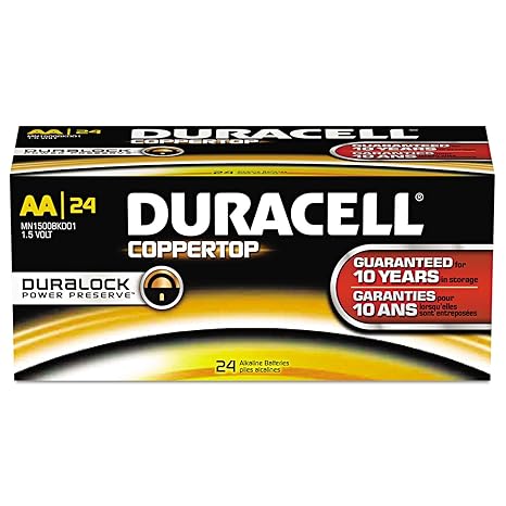 Duracell PGD PC1500BKDCS Battery, Alkaline, Size AA