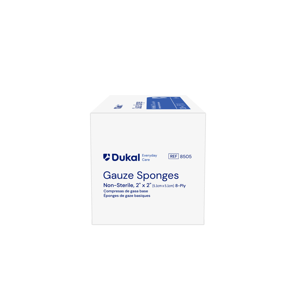 Dukal Gauze Sponges 2" x 2" 8-Ply Non-Sterile (REF 8505)