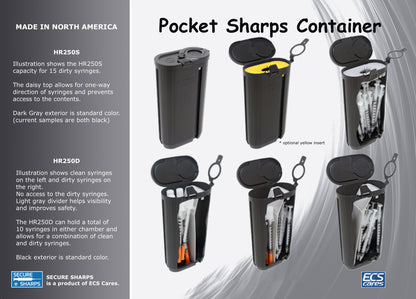 HR250D Pocket Personal Sharps Container