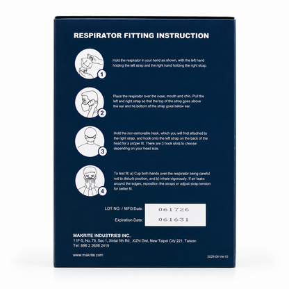 Makrite MAK520+ N95 Disposable Respirator