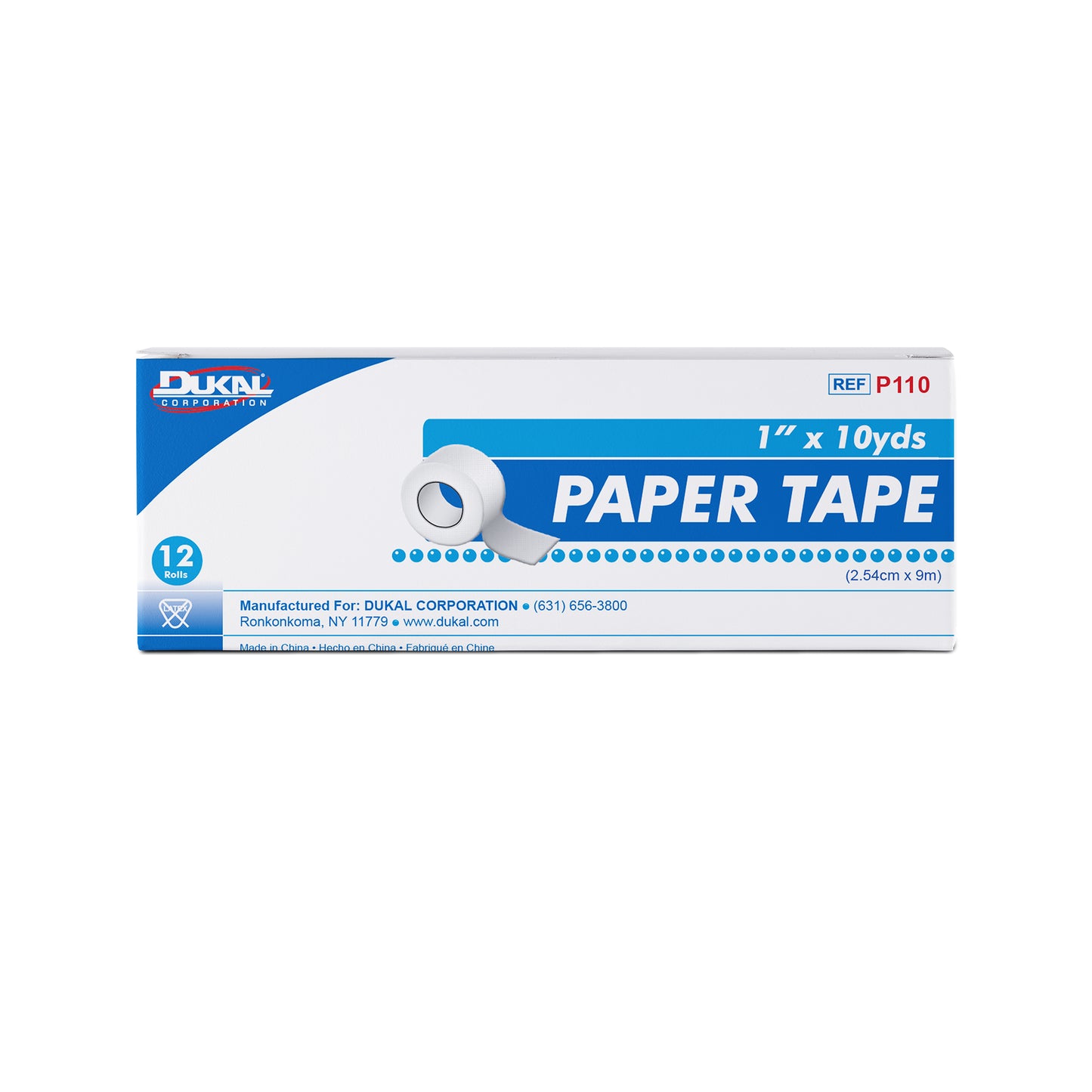 Dukal P110 - Paper Tape 1 inch x 10 yard