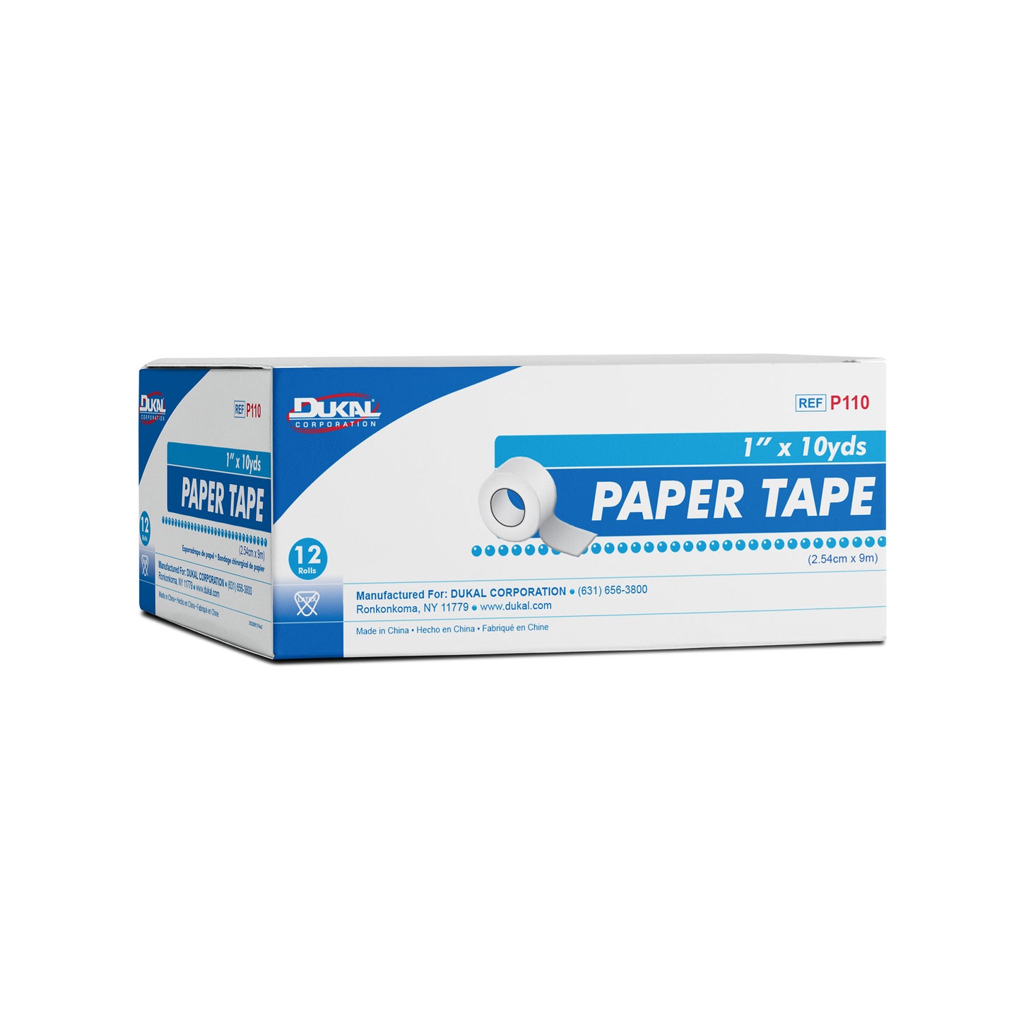 Dukal P110 - Paper Tape 1 inch x 10 yard