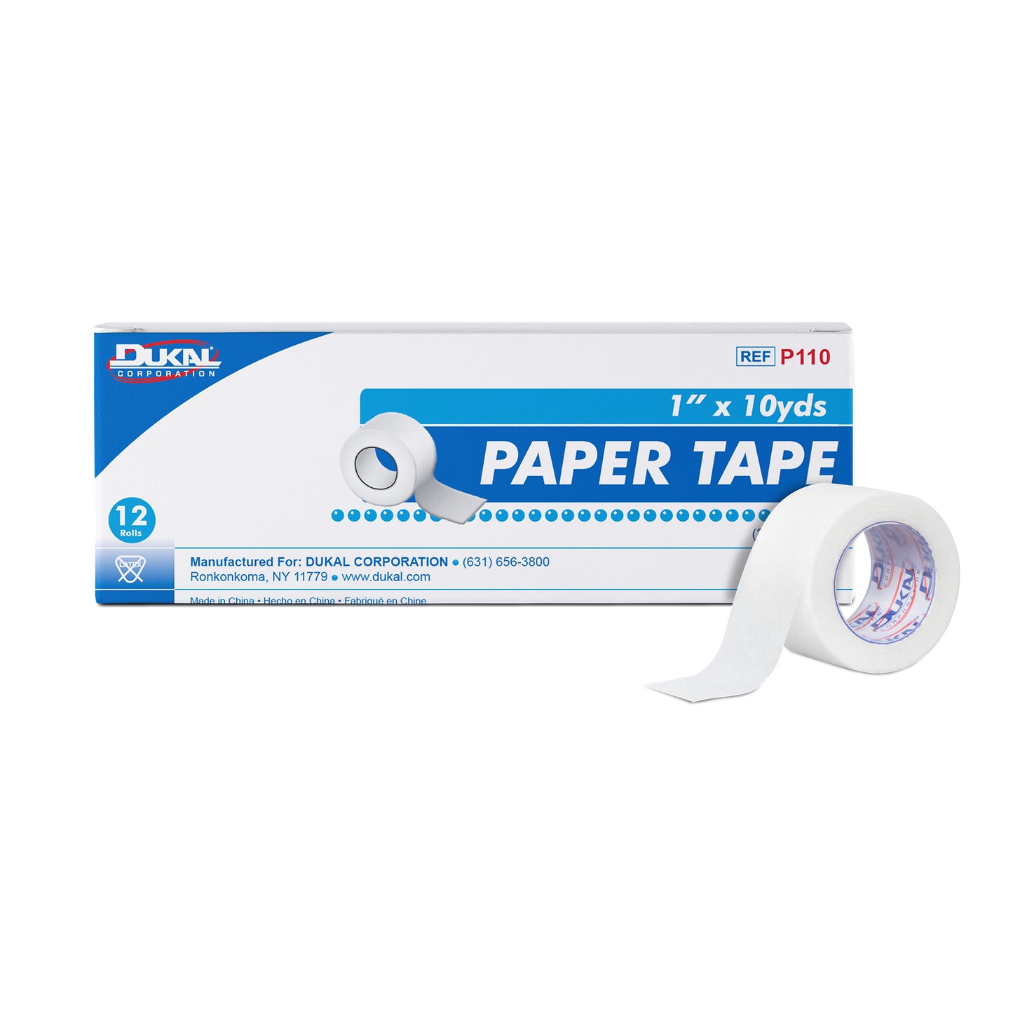 Dukal P110 - Paper Tape 1 inch x 10 yard