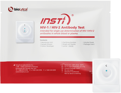 INSTI HIV-1 / HIV-2 Antibody Fingerstick Test
