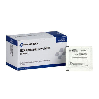 First Aid Only BZK Antiseptic Towelettes 94009