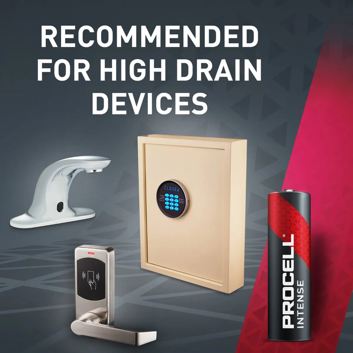 Duracell Procell PX1500 Procell Intense, Size: AA, Alkaline Battery, For High Drain Devices