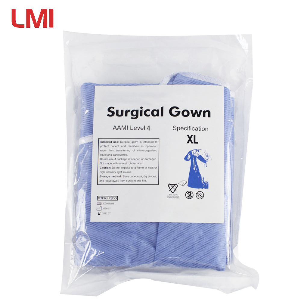 Surgical Gown (Sterilized) AAMI LEVEL 4 (FDA 510k) LMI Textiles
